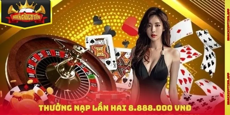 Thưởng nạp lần hai 8.888.000 VNĐ