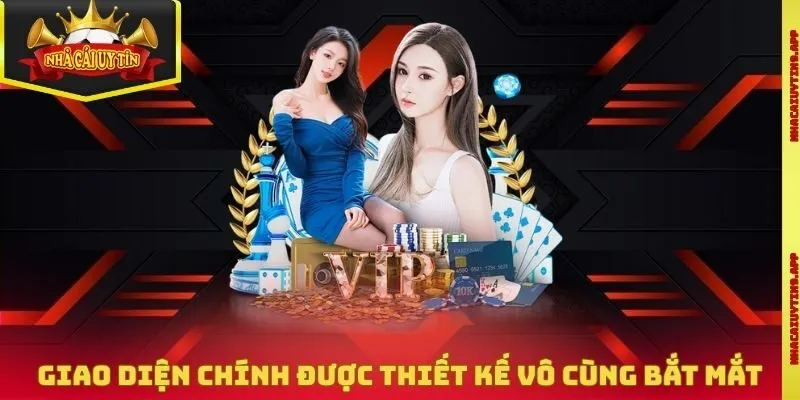 Giao diện chính của trang cược được thiết kế vô cùng bắt mắt